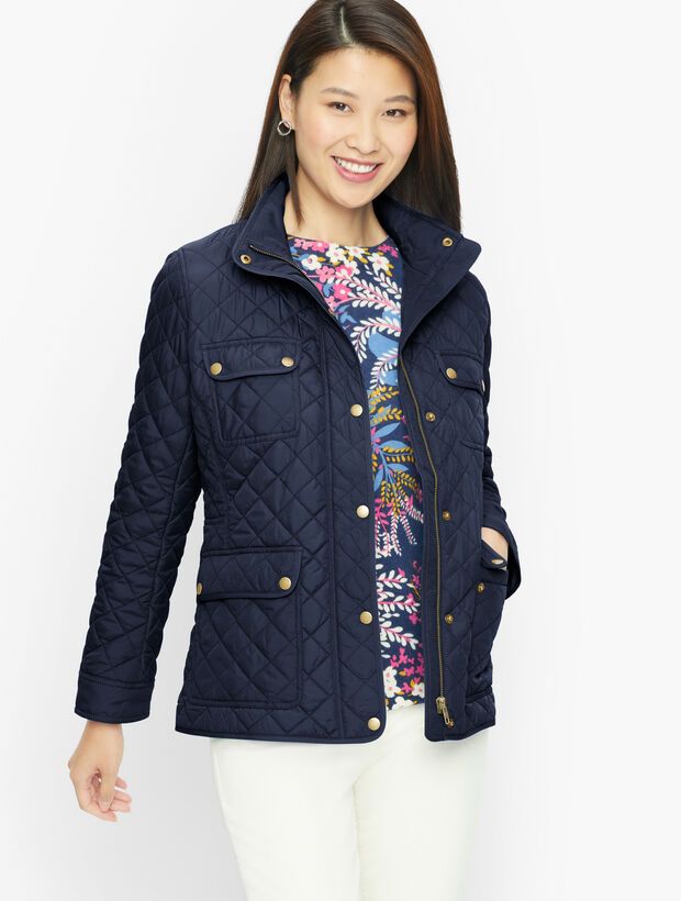 Quilted Snap Front Jacket | Talbots