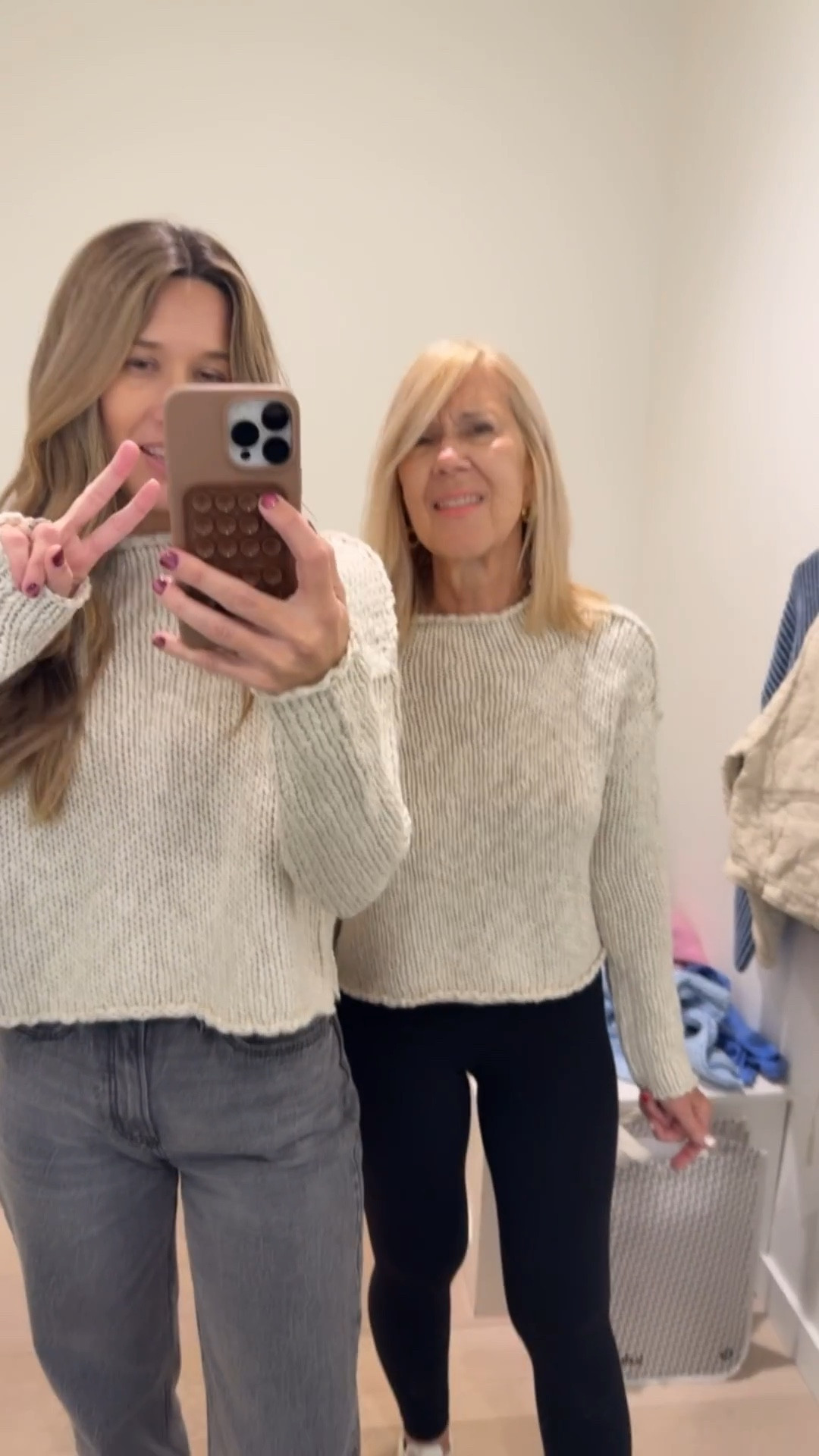 Went shopping with mom and we both picked up this free people sweater from SMU! I'm in small and moms in xs. 

#LTKvlog #LTKSeasonal #LTKOver40