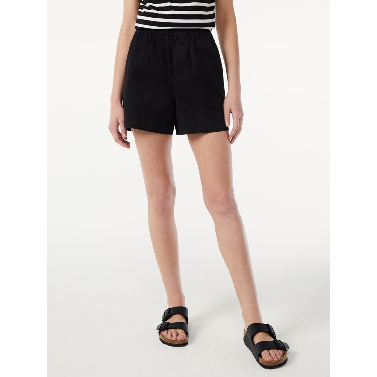 Free Assembly Women's Pull On Boxer Shorts - Walmart.com | Walmart (US)