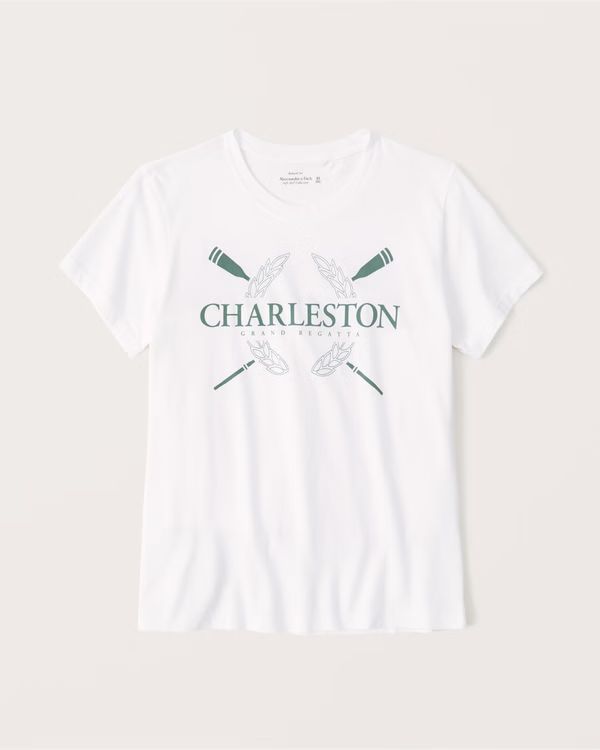 Women's Short-Sleeve Relaxed Graphic Tee | Women's Tops | Abercrombie.com | Abercrombie & Fitch (US)