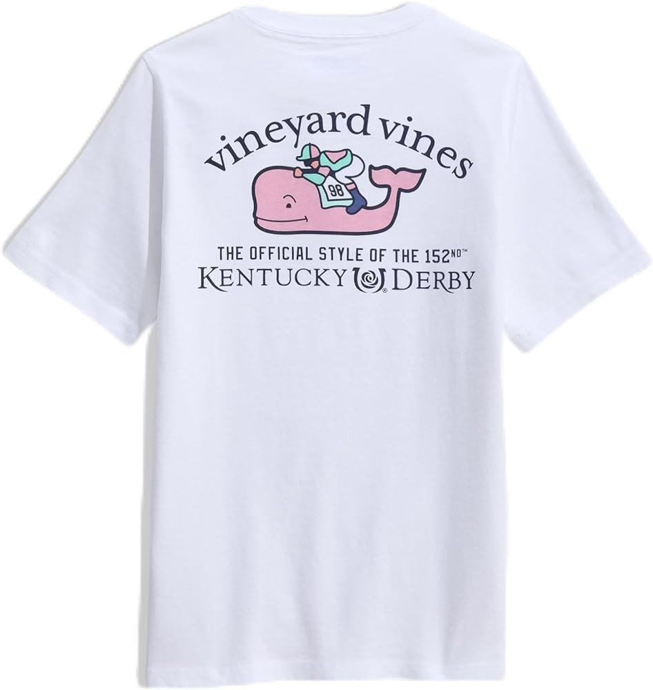 Vineyard Vines Boys' Boys' Kentucky Derby Short Sleeve Whale & Jockey Pocket Tee | Amazon (US)