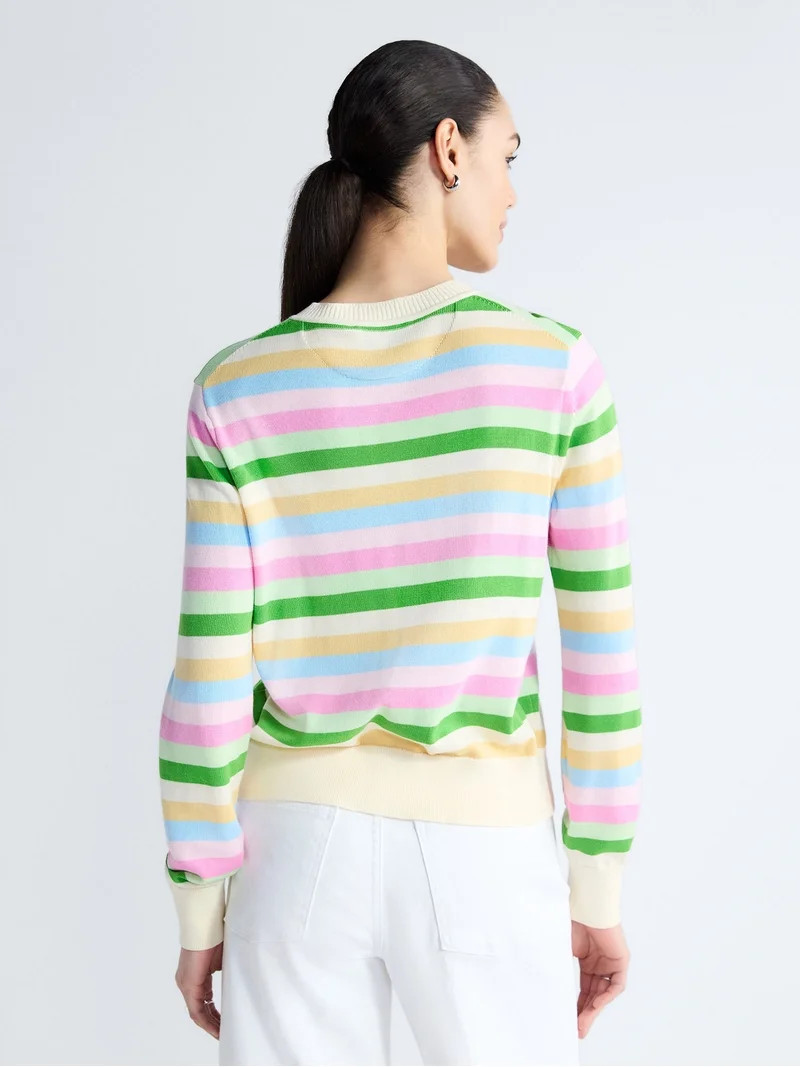Free Assembly Women's Classic Cardigan Sweater with Long Sleeves, Lightweight, Sizes XS-4X | Walmart (US)