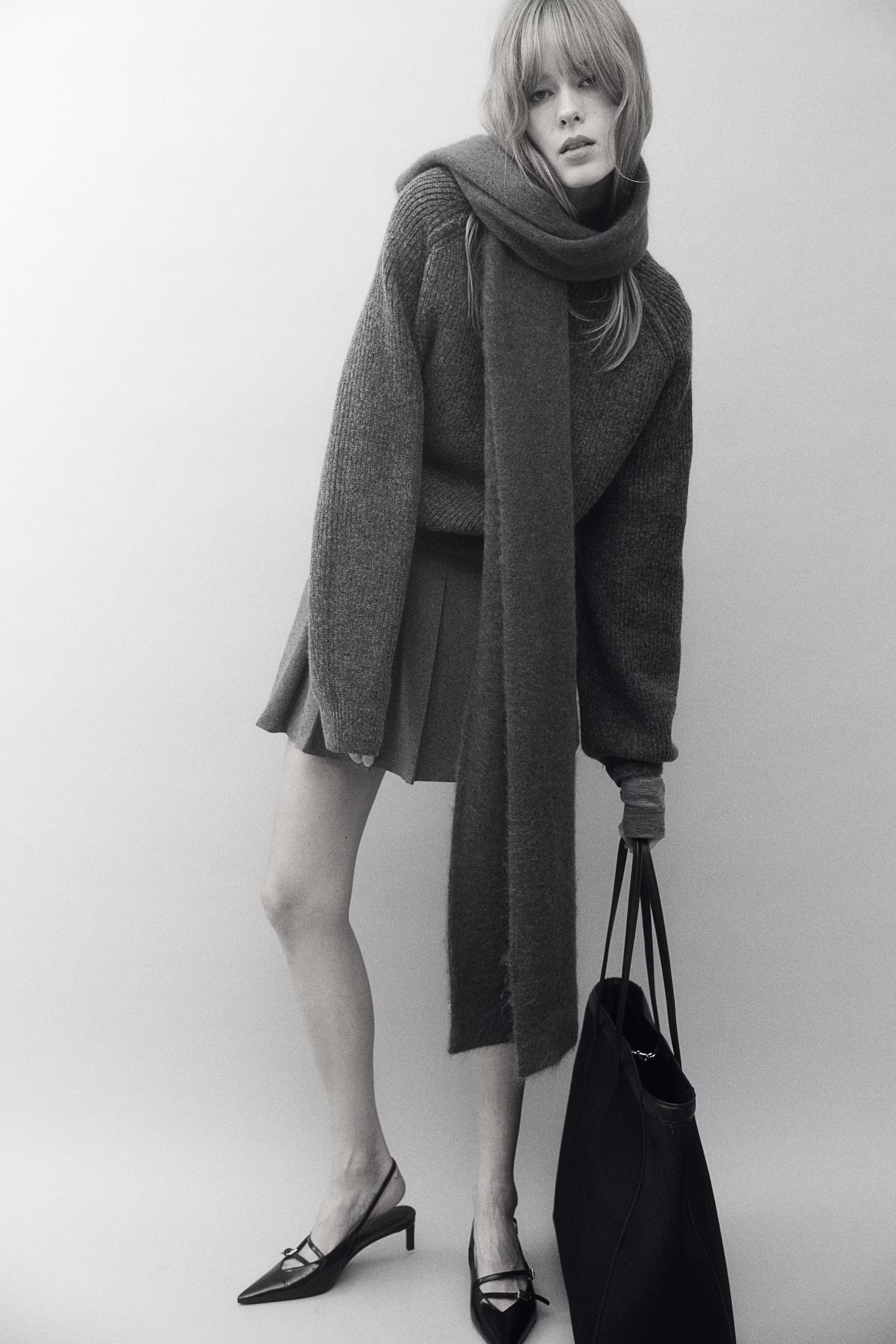 Rib-Knit Mock Turtleneck Sweater | H&M (US + CA)