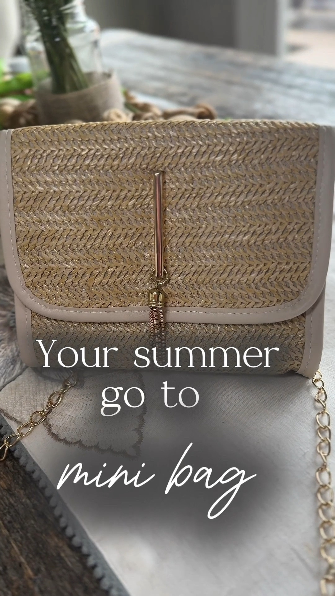 Meet your new summer go to mini bag. With gold accents and raffia, this pairs well with any summer outfit. 

#raffiabags #amazonfashion #minibags #minipurses #summerfashion #strawbags

Mini bag, mini purse, small bag, small purse, purse with gold accents, raffia bag, straw bag

#LTKSummerEdit #LTKItBag #LTKFindsUnder50