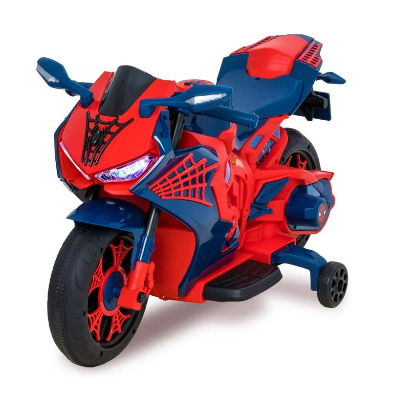 6V Spiderman Motorcycle, Battery Ride on Toy, for Kids, Ages 3+ | Walmart (US)