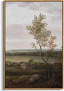 InSimSea Framed Canvas Prints Art Vintage Decor, Rural Scenery Landscape Paintings, Large Country... | Amazon (US)