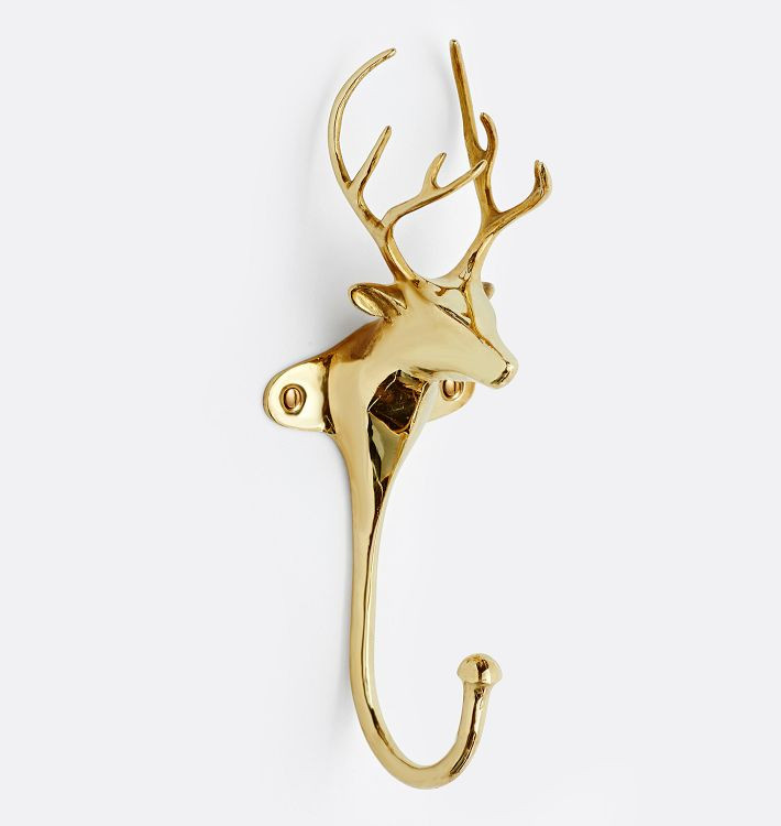 Animal Cast Brass Hook | Rejuvenation