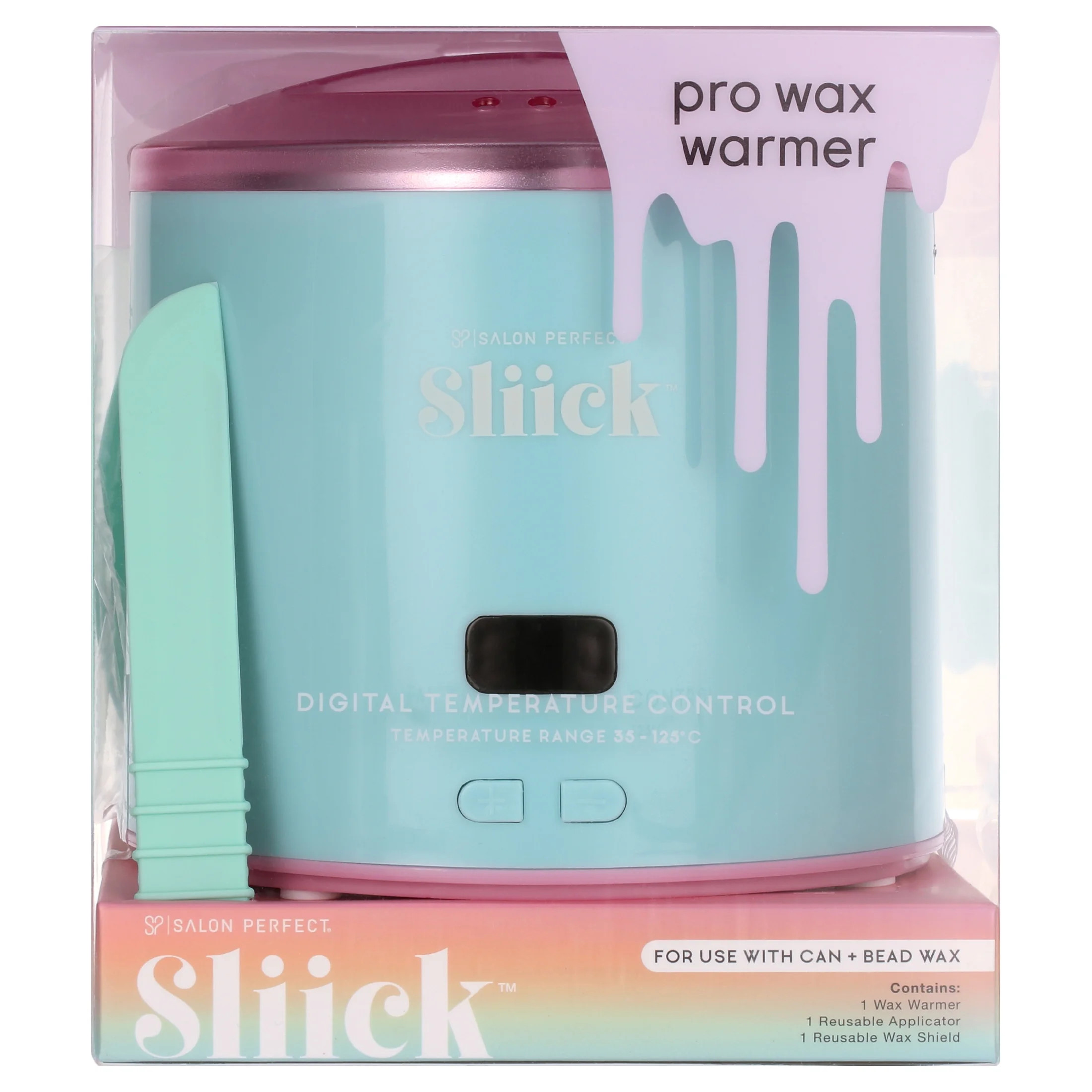 Sliick by Salon Perfect Pro Wax Warmer Kit for Hair Removal, Includes Wax Warmer, Reusable Silico... | Walmart (US)