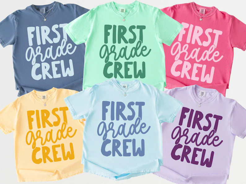 First Grade Teacher Shirt Comfort Colors, 1st Grade TShirt, Back to School Teacher Shirt, First G... | Etsy (Global)