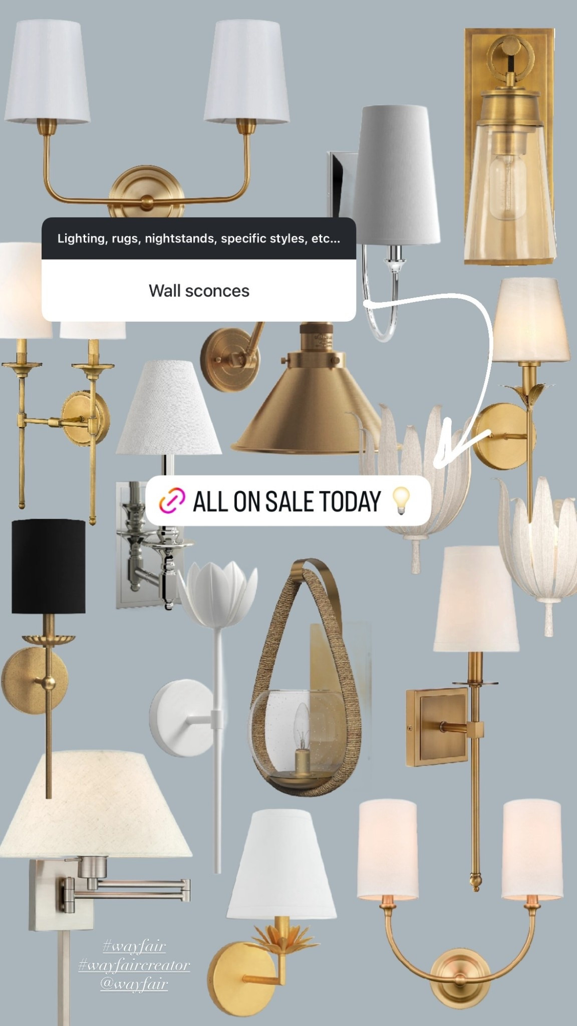 Wall sconce roundup on sale for Way Day! 💡





#LTKHome #LTKFindsUnder100 #LTKSaleAlert
