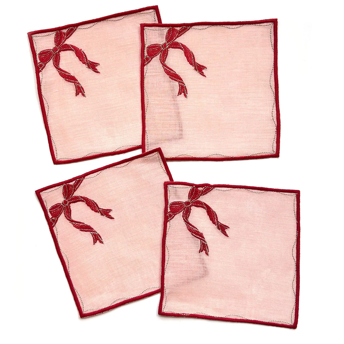 Gift Box Cocktail Napkins, set of 4 | Biscuit Home