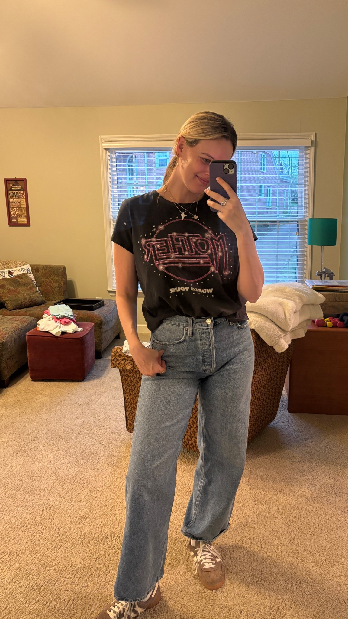 Finally!! A pair of postpartum jeans that fit!!! Wearing a 27 fits TTS 

#LTKspring #LTKmaternity #LTKstyletip