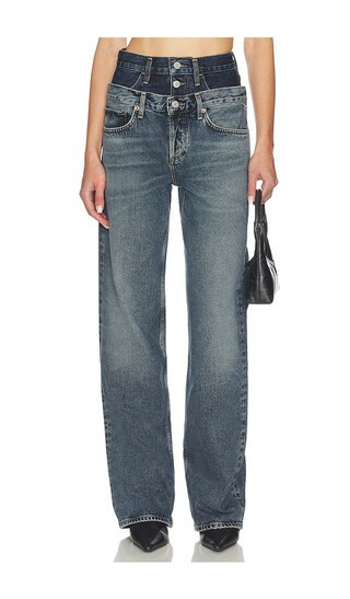 AGOLDE Elson High Rise Loose Jeans in Blue. - size 25 | Revolve Clothing (Global)