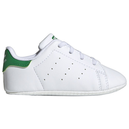 adidas adidas Originals Stan Smith Crib - Boys' Infant White/White/Green Size 4.0 | Champs Sports