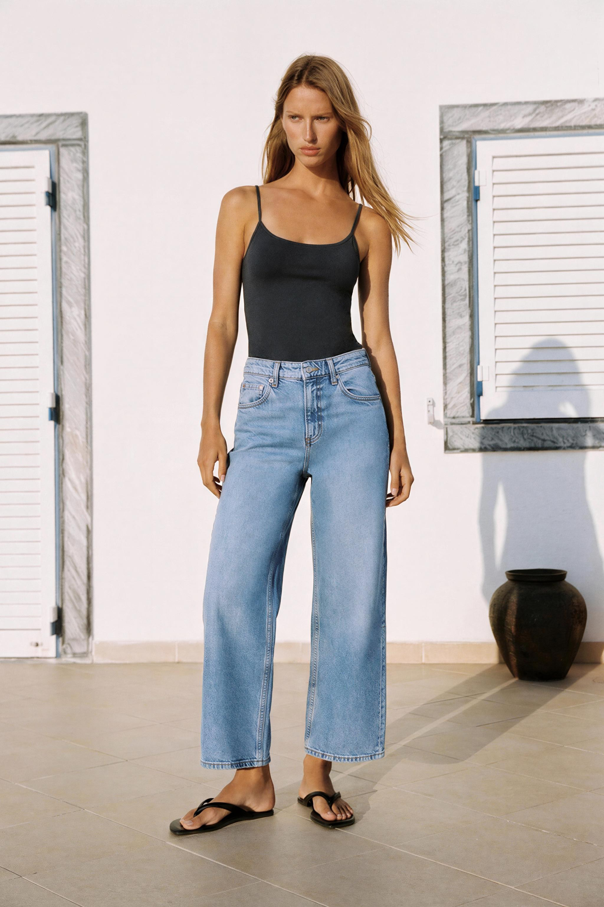 POLYAMIDE SPAGHETTI STRAP TANK TOP | Zara US