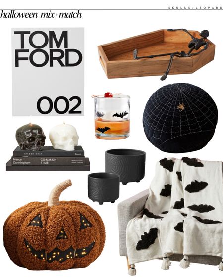 Halloween mix and match

Tom ford 002 book, skeleton snack tray, west elm Halloween, pottery barn Halloween, Sherpa jack o lantern, bat blanket, bat old fashioned glass 

#LTKSeasonal #LTKFind #LTKhome