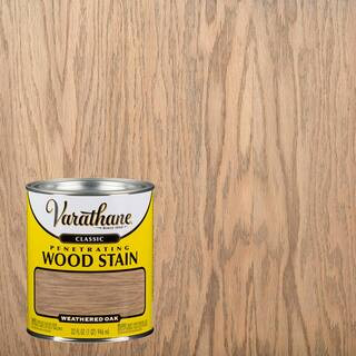 Varathane 1 qt. Weathered Oak Classic Wood Interior Stain (2-Pack) 339716 | The Home Depot