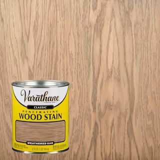 Varathane 1 qt. Weathered Oak Classic Wood Interior Stain 339716 - The Home Depot | The Home Depot