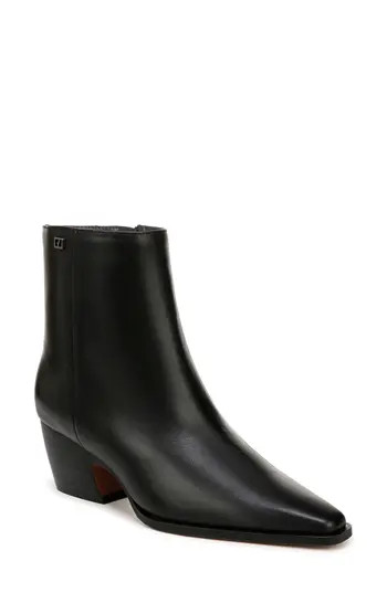 Franco Sarto Vivian Western Bootie in Black at Nordstrom Rack, Size 6.5 | Nordstrom Rack