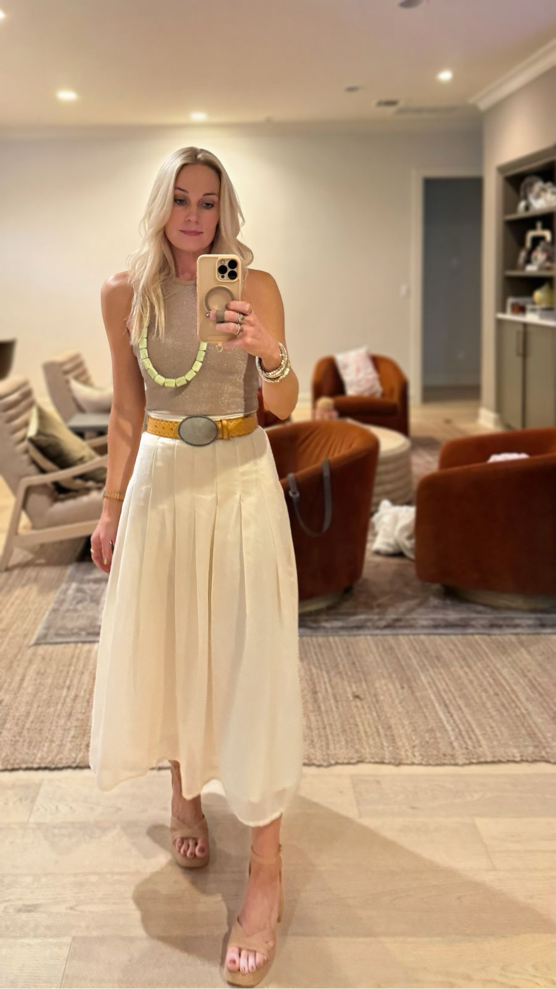 Modern western meets quiet shine for an effortless night (or day) out look. Shop the Free People Duke Concho belt, platform sandals, and metallic tank edit.
•••
#LTKOutfits #GoingOutOut #LTKFallStyle #FreePeople #MetallicTrend #Thanksgiving #MidiSkirtOutfit #SpringFashion #HotFall #WearableTrends #AffordableChic #GoingOutLooks
•••

#LTKFindsUnder50 #LTKCyberWeek 

#LTKSeasonal