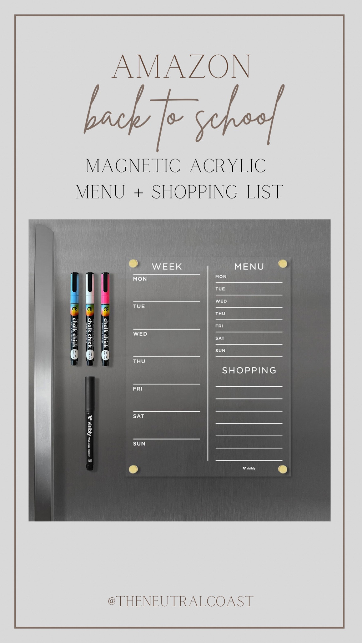 Keep your family organized with this acrylic menu & shopping list.  We are loving the acrylic magnetic option! 

Amazon home.  Acrylic shopping list.  Back to school. Home organization. Command center.  

#LTKKids #LTKBacktoSchool #LTKHome