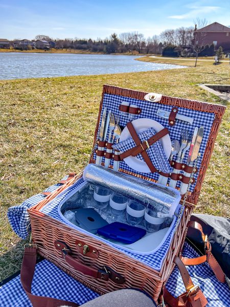 Take a family picnic with a surprisingly affordable 4-person setup with a built in cooler compartment, wine bottle slot, blanket holder and basic kitchen tools. We use this at least a few times a season and it’s the absolute cutest in addition to its practicality.

Great Mother’s Day gift idea or Father’s Day gift idea!

#LTKparties #LTKfindsunder100 #LTKfamily