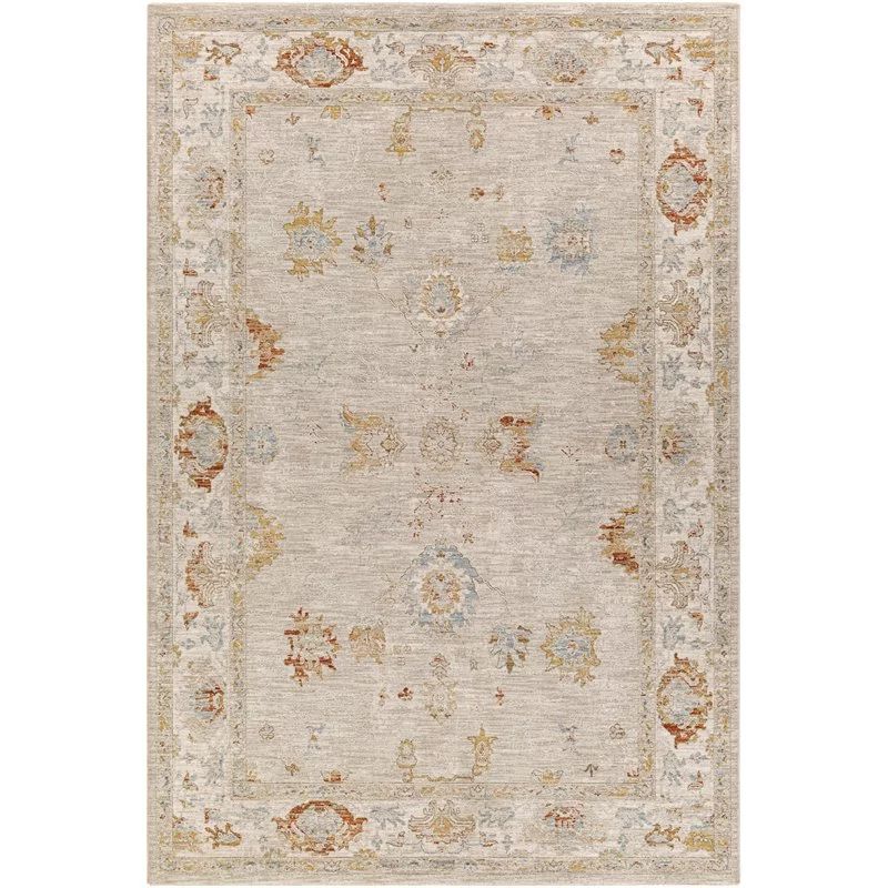 Surya Avant Garde AVT-2310 120x168" Rectangle Fabric Rug in Light Beige/Mustard | Walmart (US)