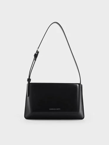 Structured Boxy Shoulder Bag
    
         - Noir | Charles & Keith US
