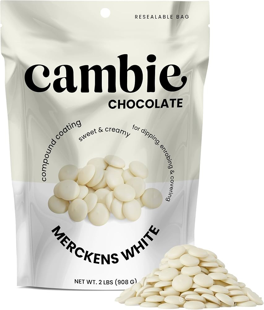 Merckens White Melting Chocolate - 2 Pounds of Premium Quality White Candy Melts to make Dubai Ch... | Amazon (US)