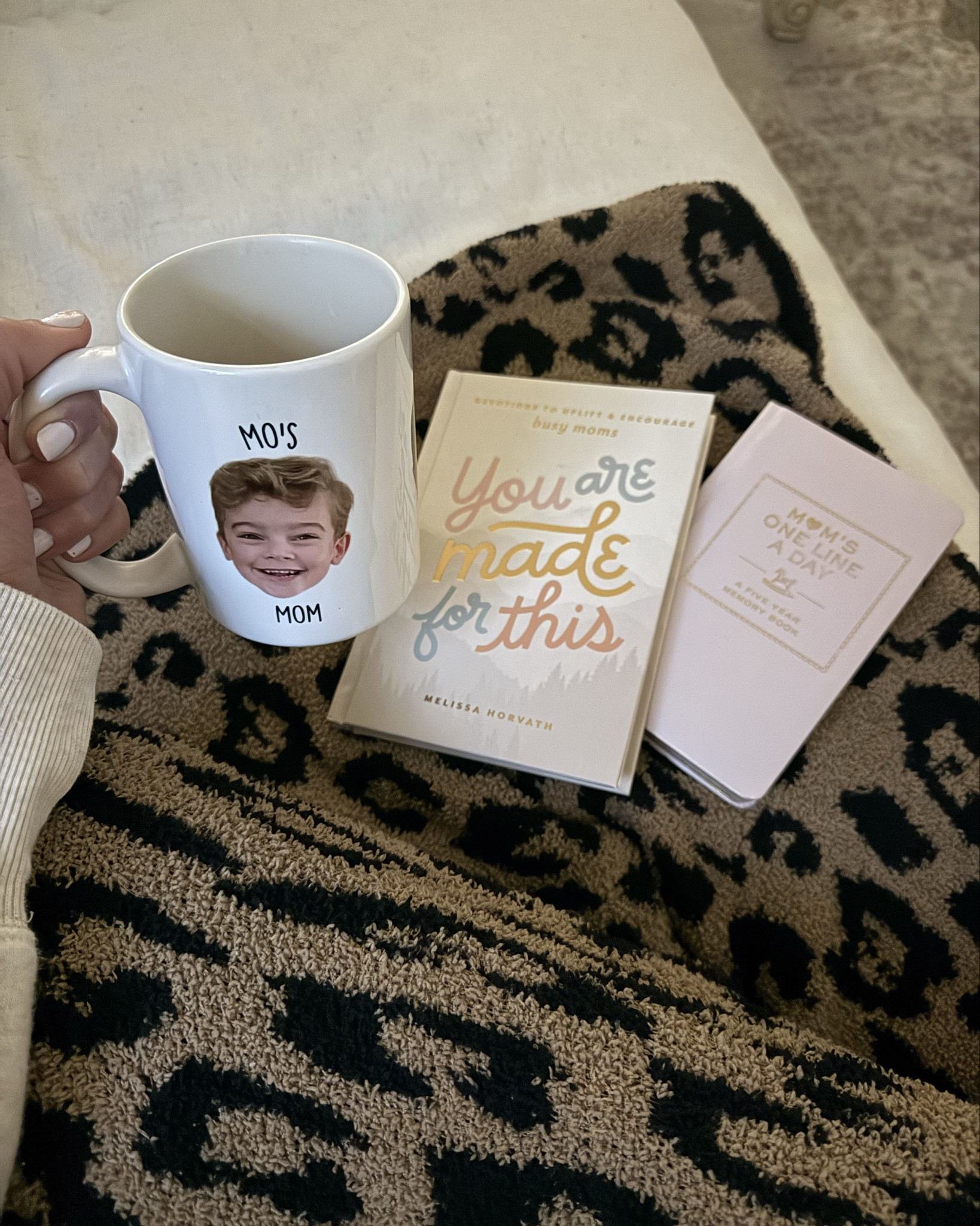 My current morning lineup ☕️☀️
All three of these would make great Mother’s Day gift ideas 💕 My mug I use daily, the “Mother’s One Line A Day” journal is so fun to look back on all the sweet memories as you journey through motherhood and I just got the “You Are Made For This” devotional book and am loving the little inspirational and encouraging daily notes. 

Mother’s Day gift ideas, daily journal, daily devotional for Mom, coffee mug, personalized coffee mug, gift ideas, Amazon, Type League Press, gifts for Mom, new mom gifts, first time mom 

#LTKGiftGuide #LTKFamily #LTKFindsUnder50