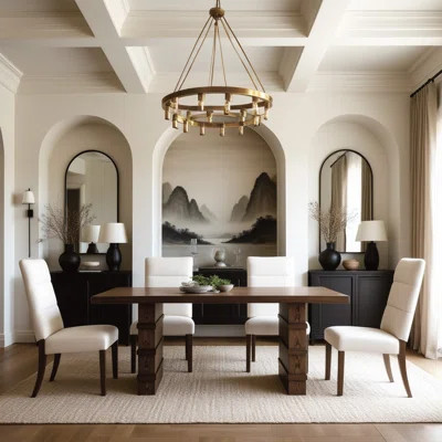 Madison Solid Wood Double Pedestal Dining Table | Wayfair North America