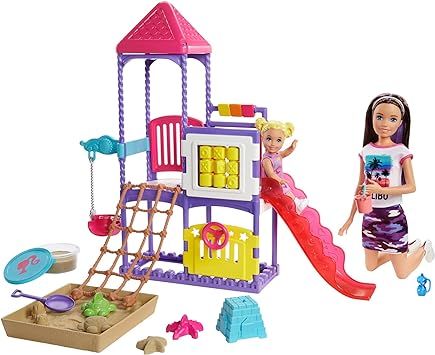Barbie Skipper Babysitters Inc. Climb 'n Explore Playground Dolls & Playset with Babysitting Skip... | Amazon (US)