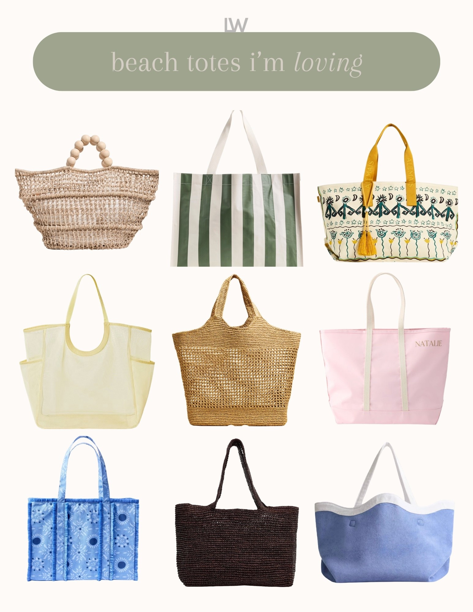Perfect totes to use at the beach!! 