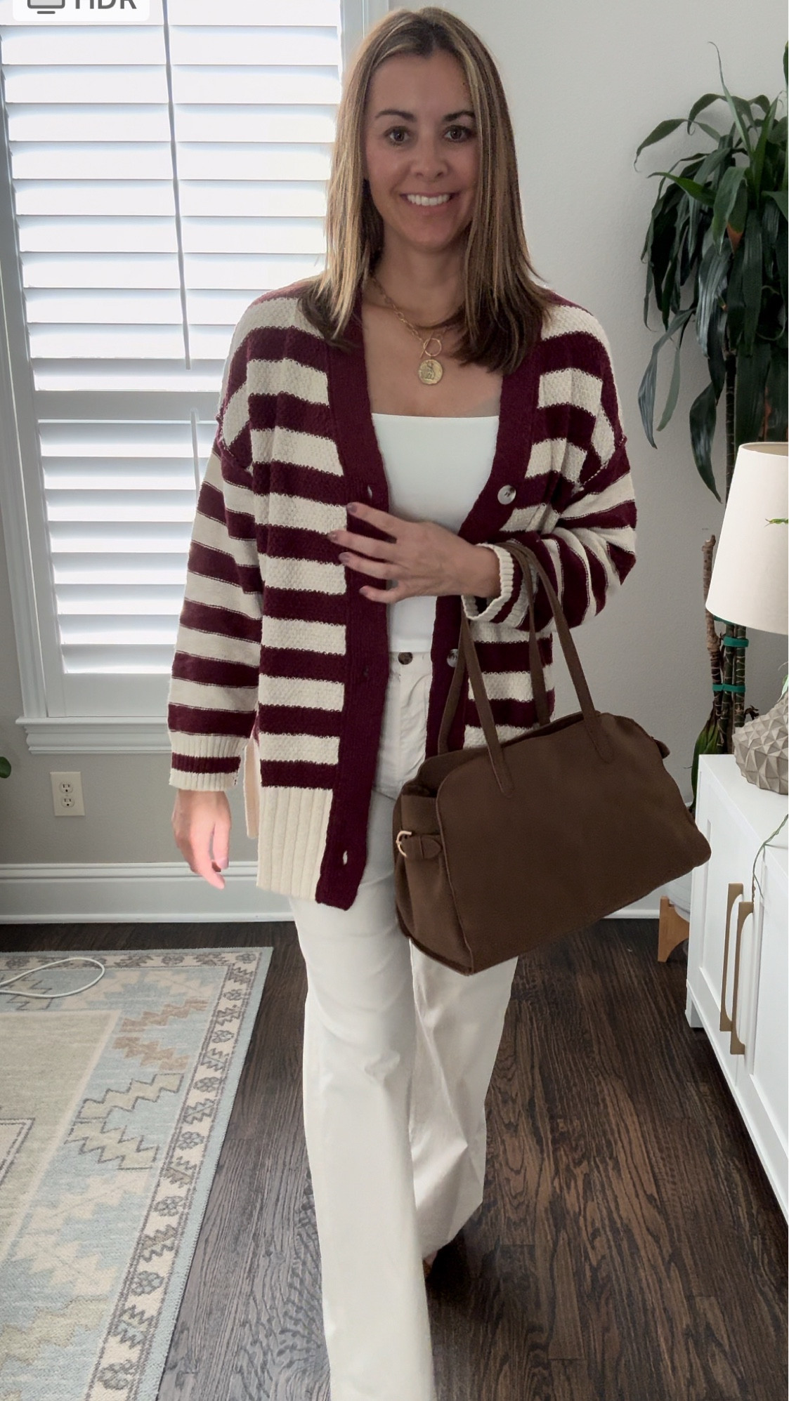 This sweater is so pretty for Fall. These jeans look just like the trousers from J Crew. Size up one size from normal in them. 

| Amazon fashion | cardigan | fall fashion | fall trends | how to style cardigan |

#LTKxPrimeDay #LTKSaleAlert #LTKOver40
