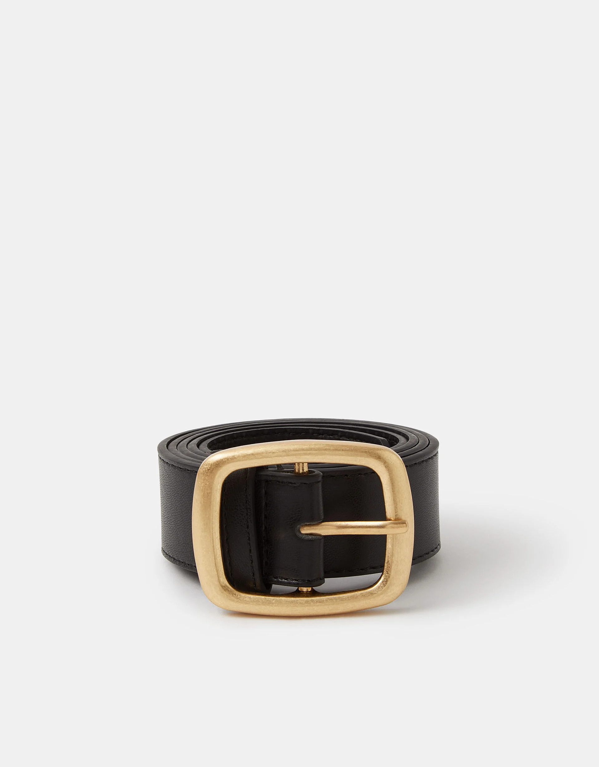 Square Buckle Belt Black | Accessorize (Global)