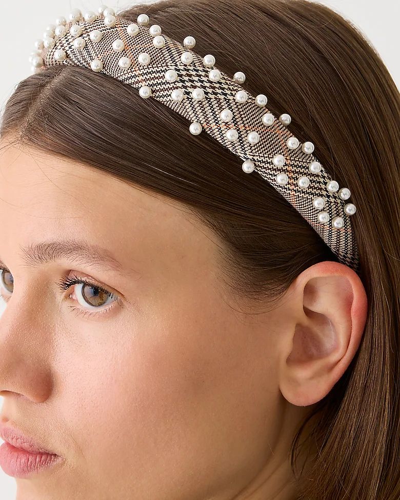 newPearl headband$39.50Golden BrandySelect A Size  Add to BagShip to homePick up in storeDon’t ... | J.Crew US