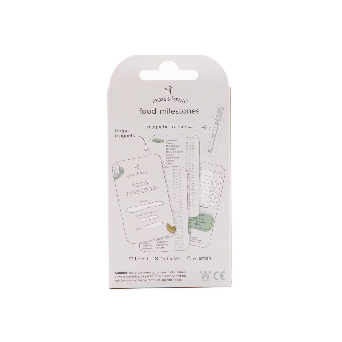 Moss and Fawn Food Milestones Magnet | Target