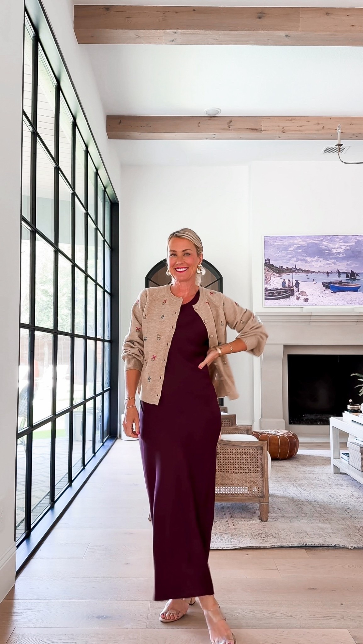 Dress: Small
Sweater: XS