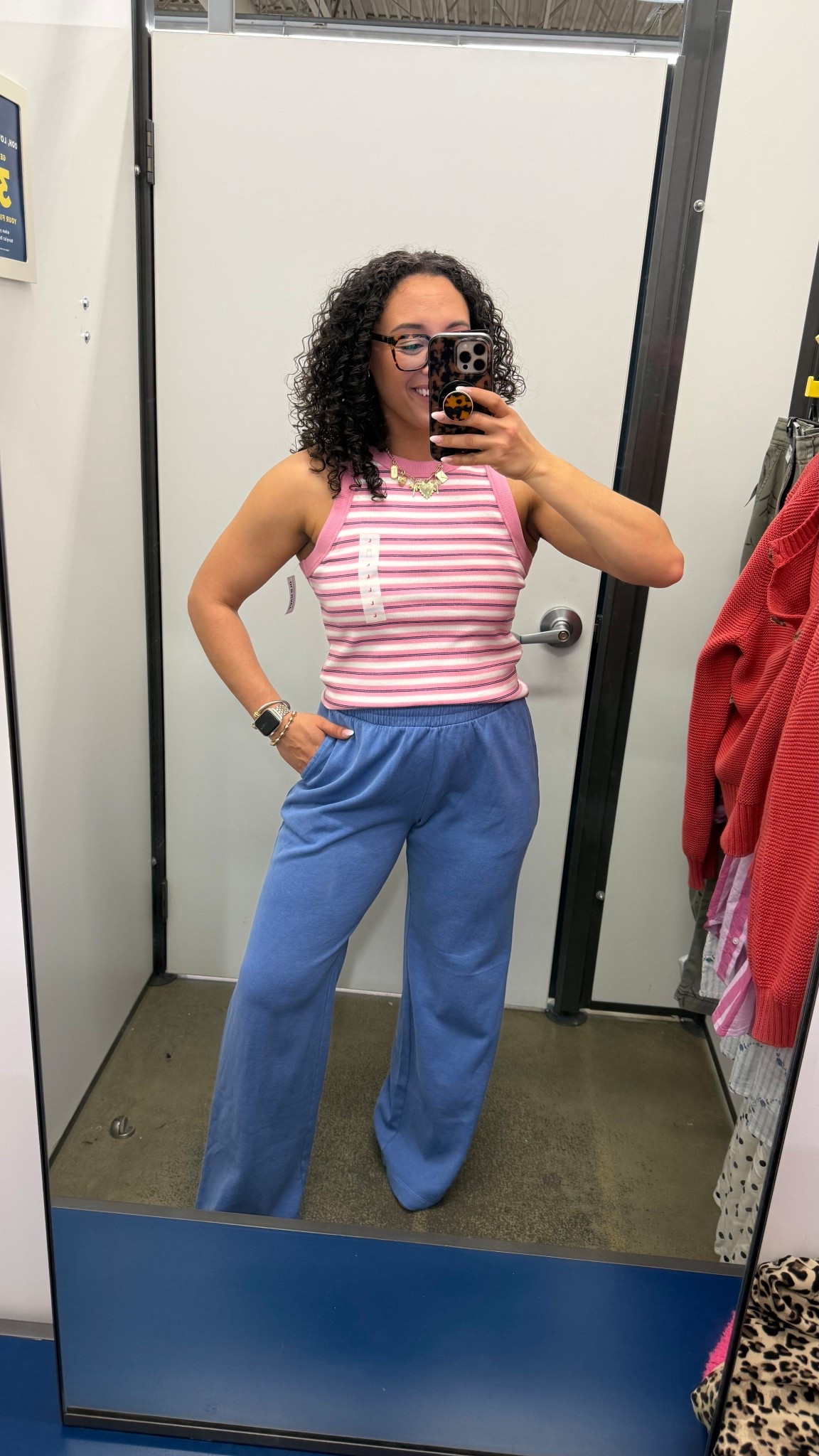 Old navy sweatpants and tank size medium loving this color combo! #oldnavy #Oldnavystyle 

#LTKSpringSale #LTKootd #LTKSeasonal