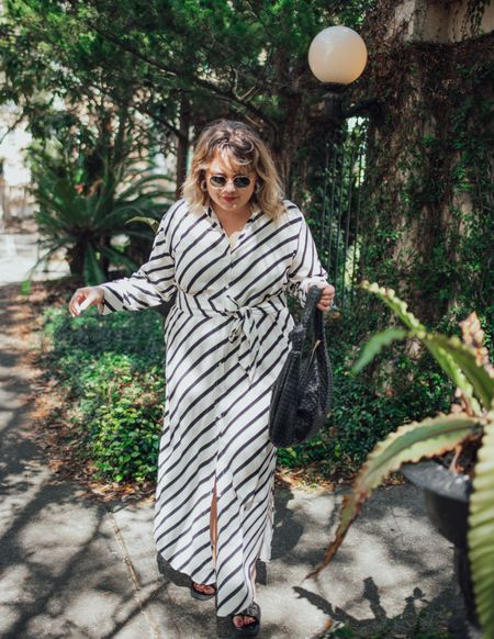 Striped shirt dress. 

#LTKstyletip #LTKplussize #LTKSeasonal