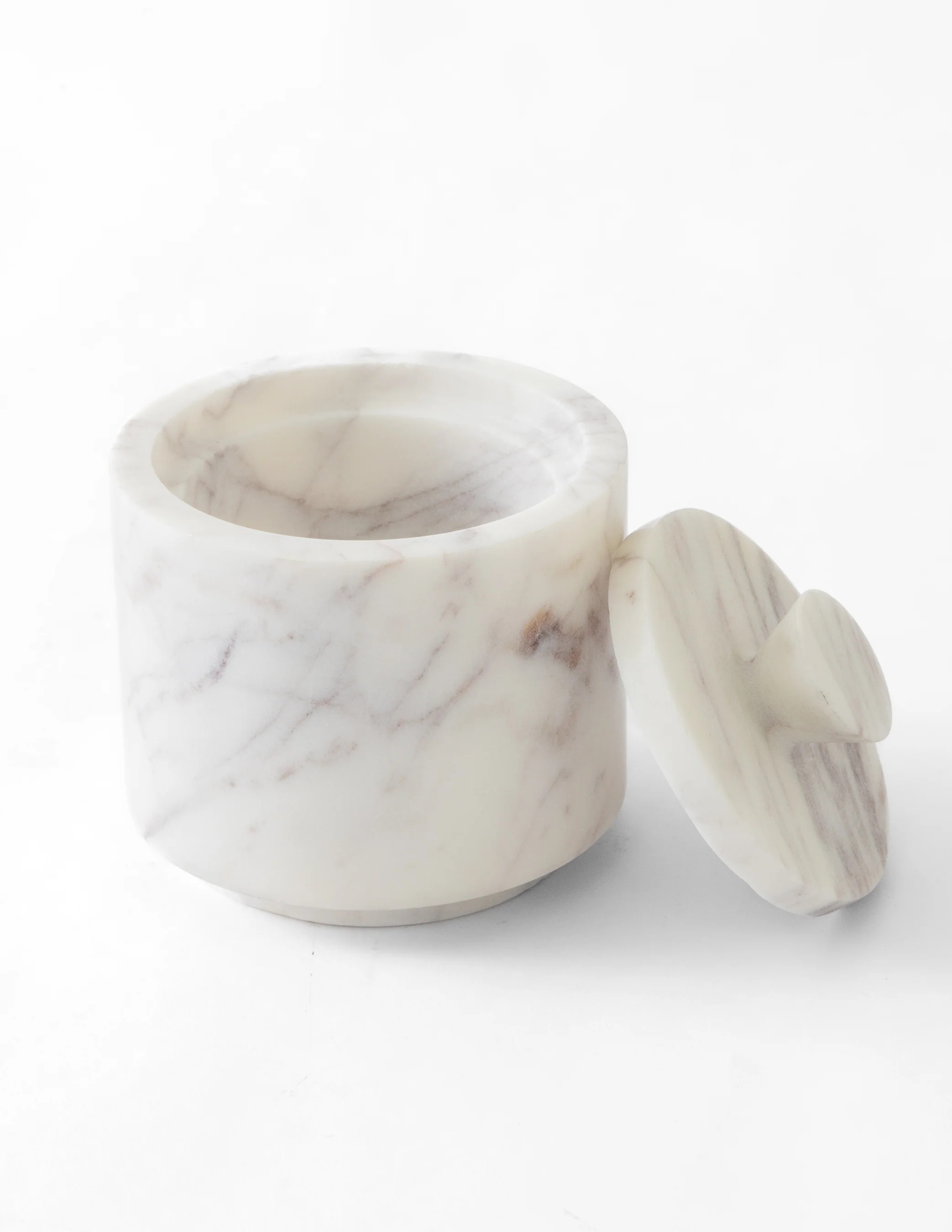 White Marble Pinch Pot | Eco Chic Home