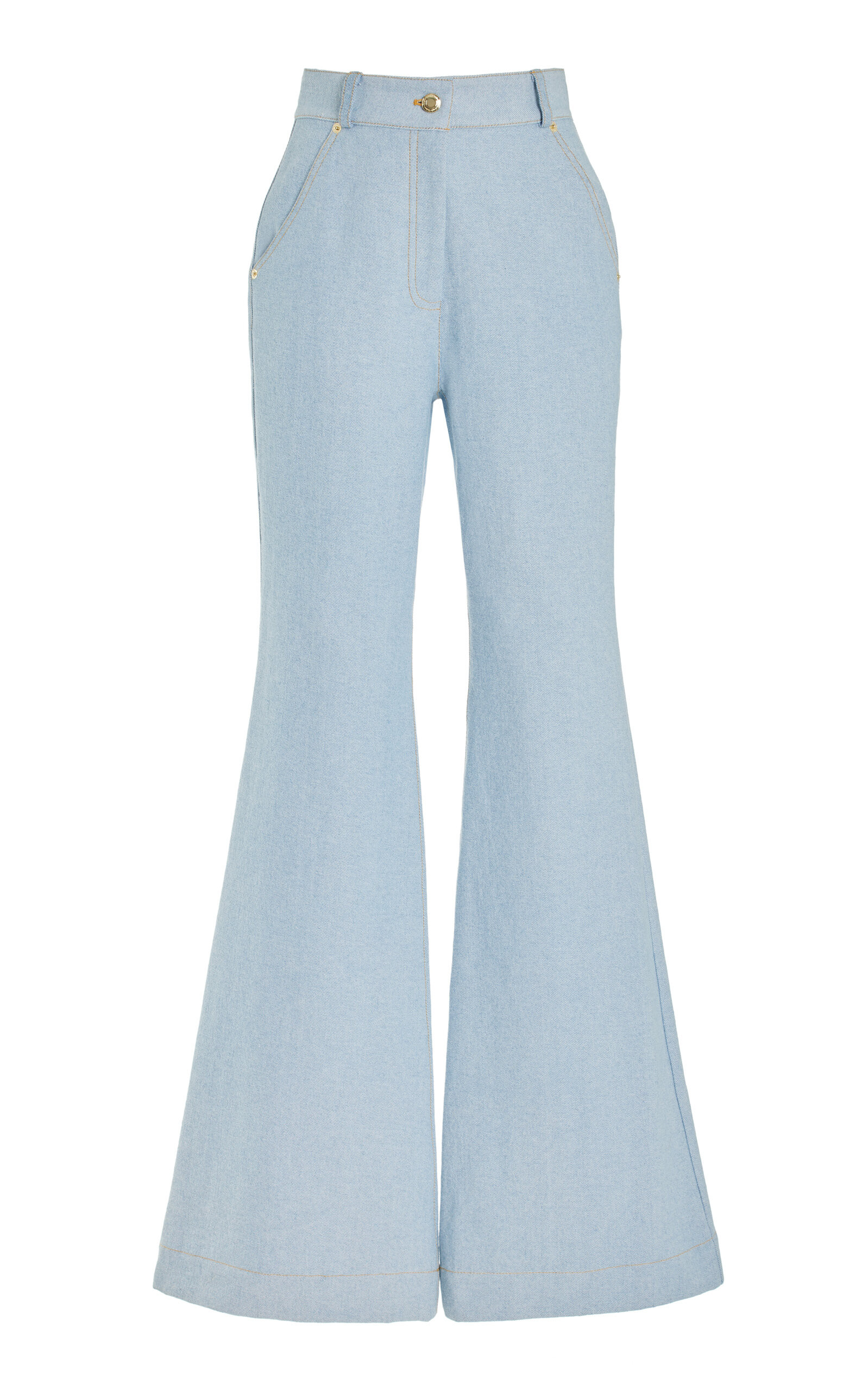 Exclusive Denim High-Rise Flared-Leg Pants | Moda Operandi (Global)