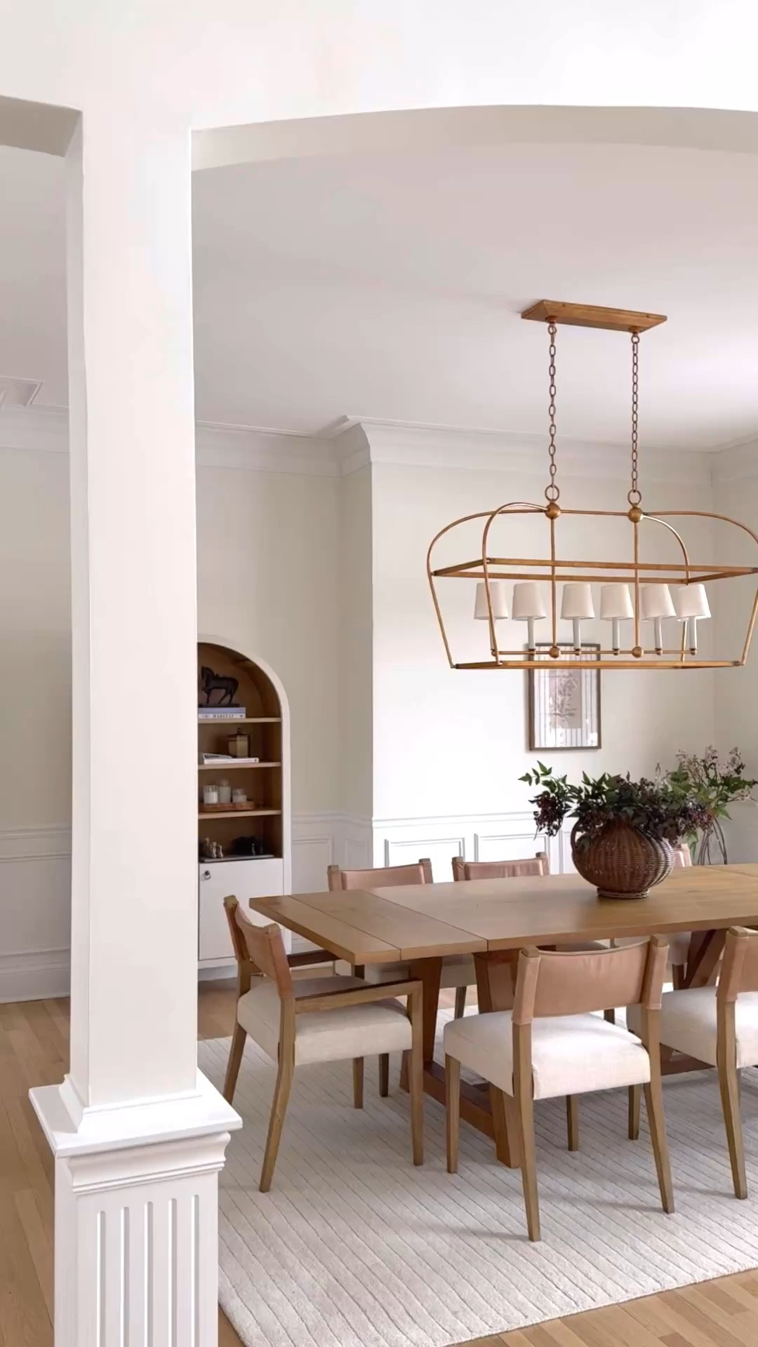 A few Amazon finds I’m loving in my dining room as someone who loves a modern classic interior! Faux stems, lamp shade covers, arched cabinet, and this puzzle 🫶🏼✨ 

#LTKgrwm #LTKdayinmylife #LTKHome