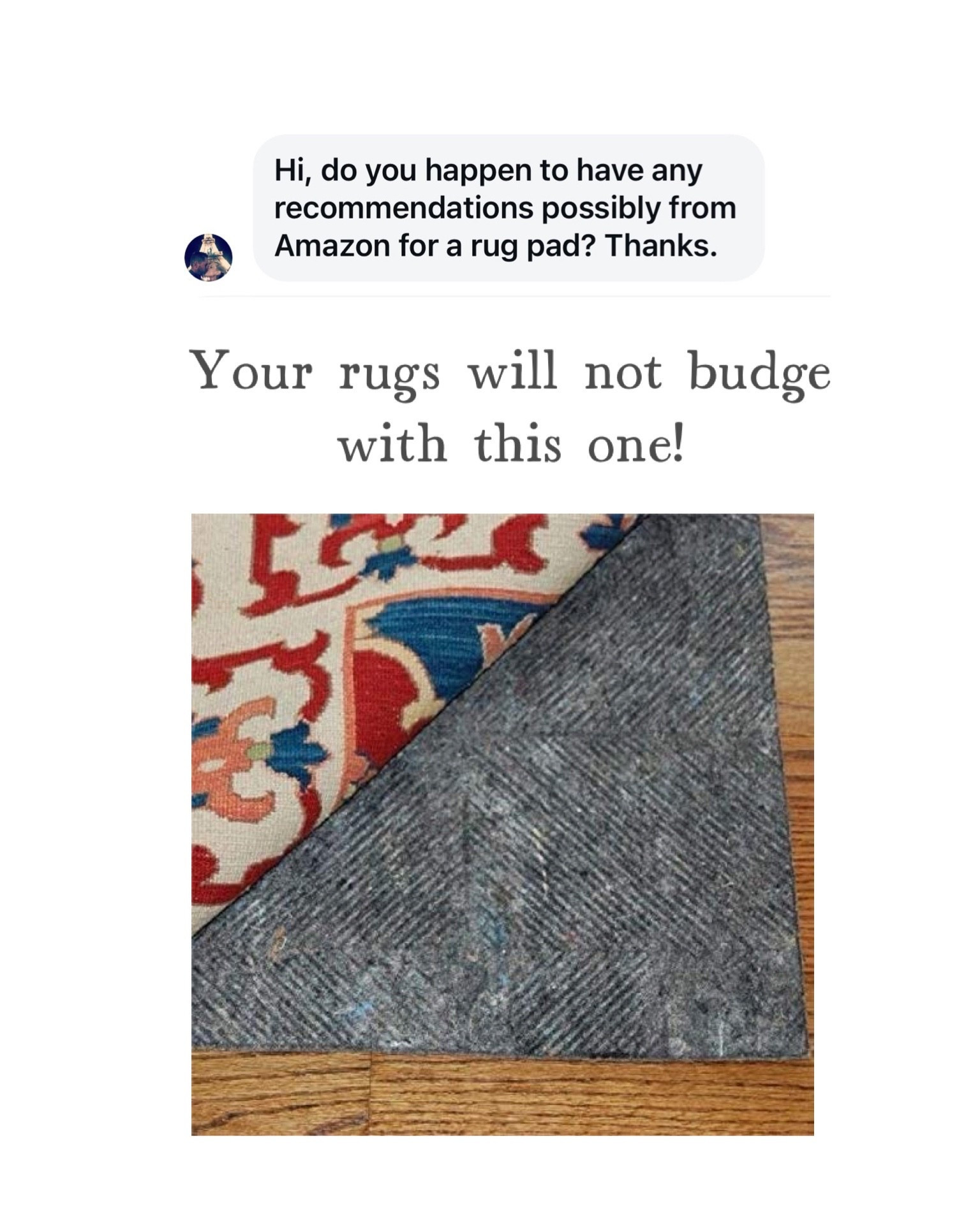 Best rug pad 

#LTKHome