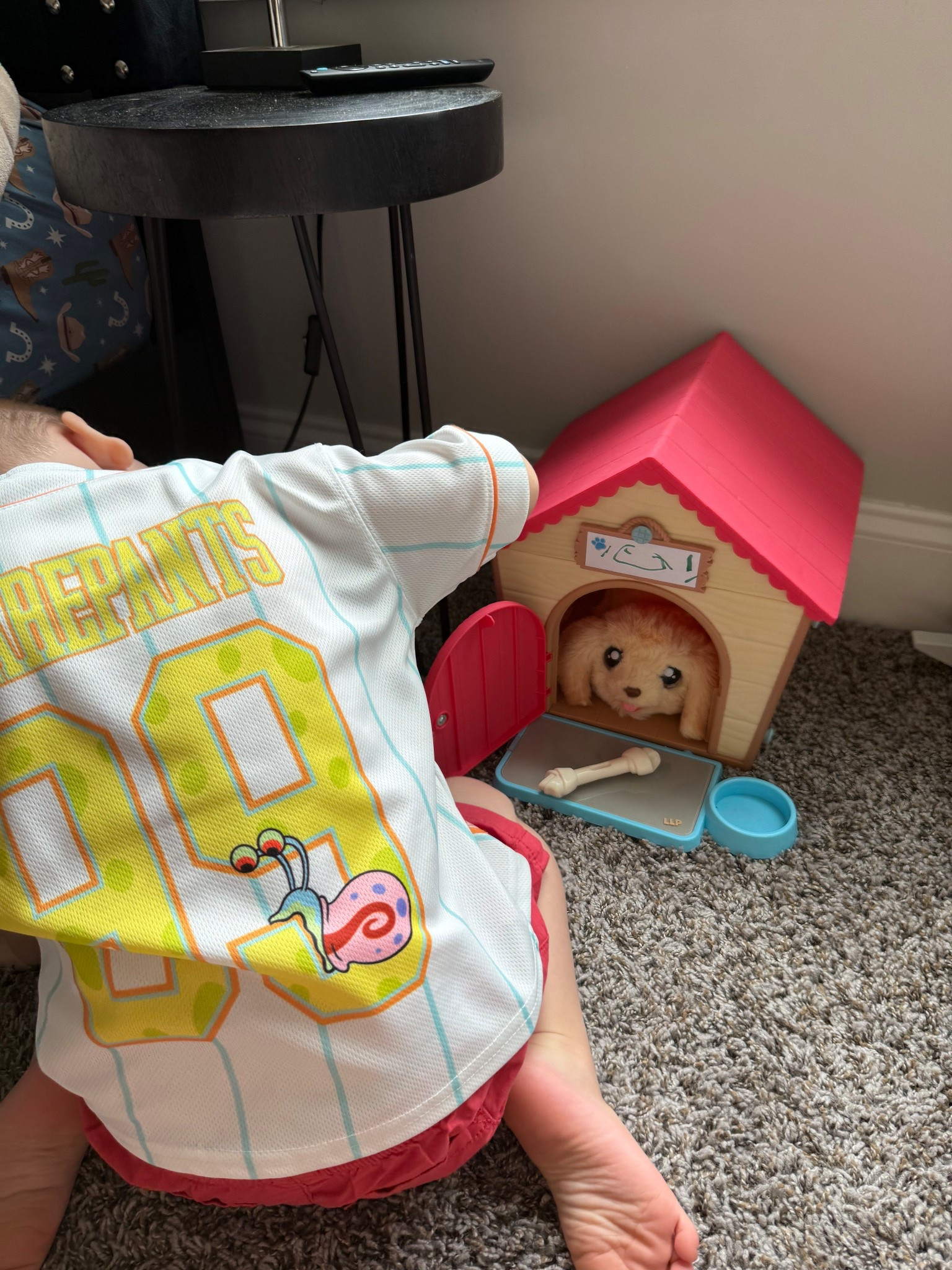 this little dog house is adorable for your little pet lovers! the house comes disassembled and comes with a hammer to put the house together yourself. the puppy comes from the ceiling & is a perfect surprise for your kiddos!! definitely recommend !

#LTKKids #LTKGiftGuide #LTKFamily