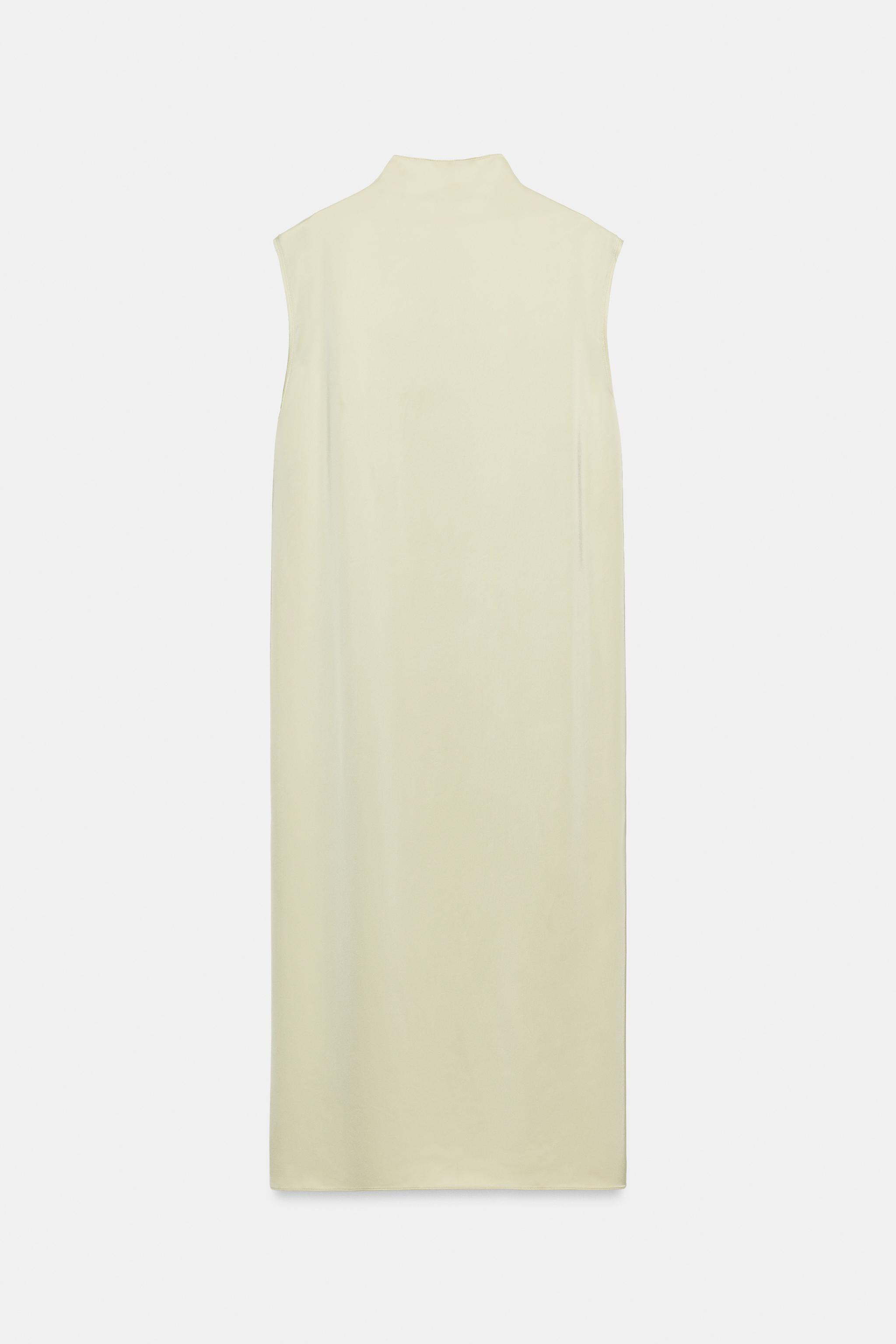 ZW COLLECTION SATIN DRESS WITH FROG FASTENING | Zara UK