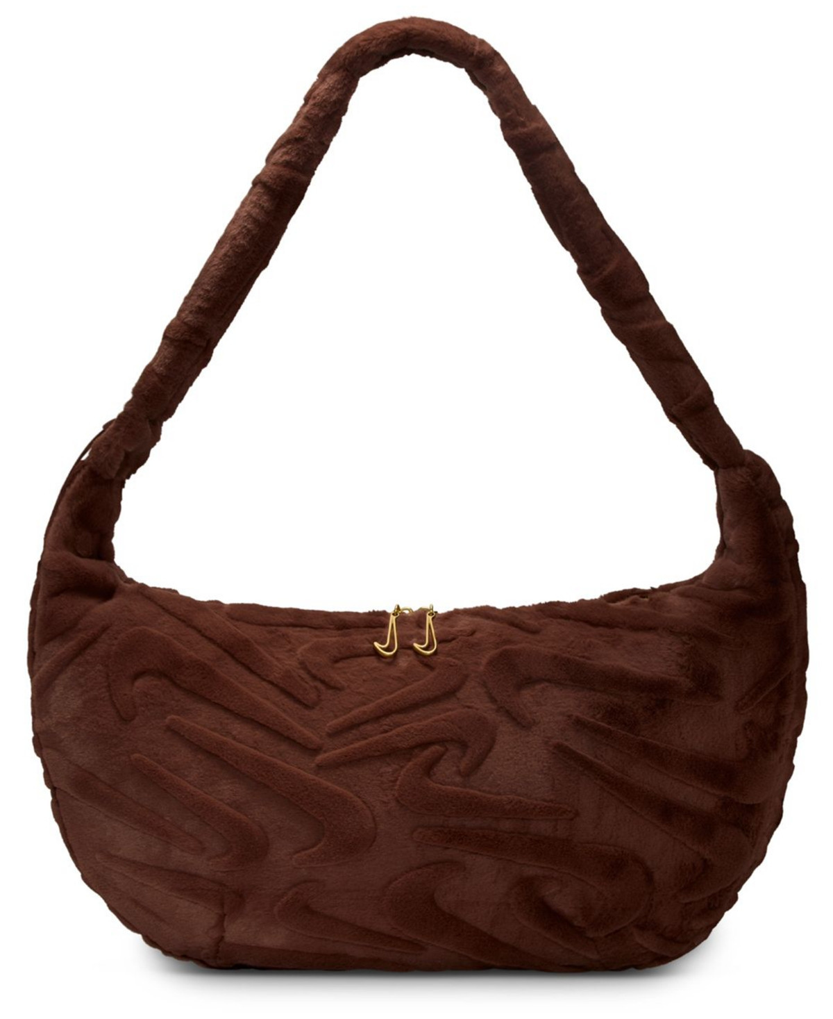 Nike Men's Sportswear Faux Fur Slouchy Bag - Fauna Brown/Fauna Brown | Macy's