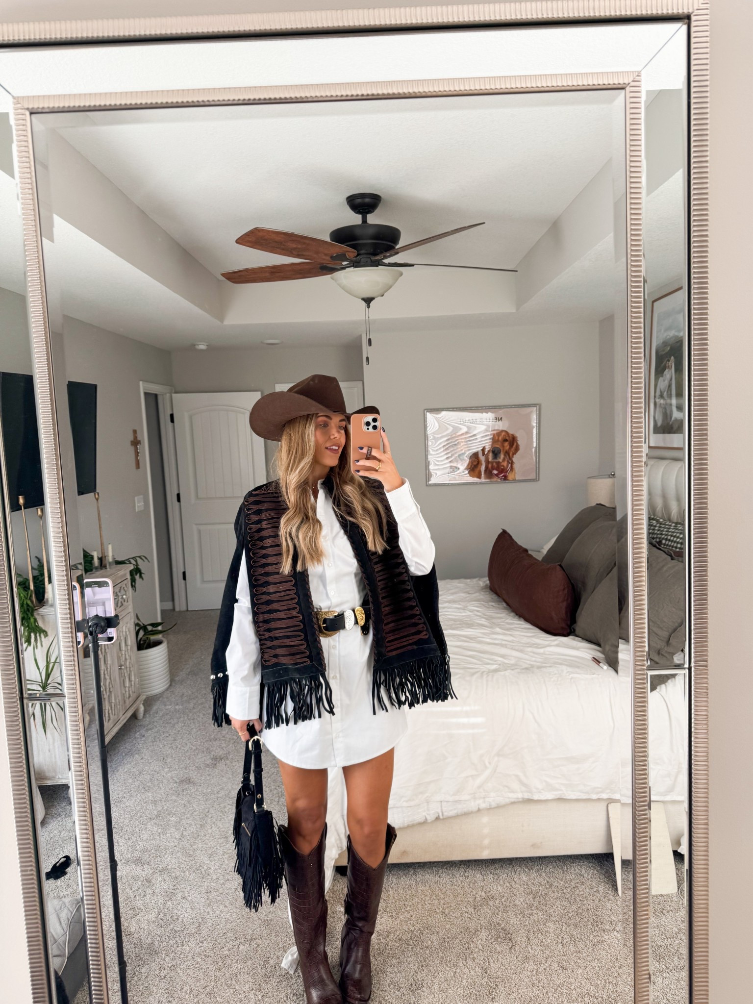 my shirt dress is from abercrombie but it’s  sold out - i found similar and linked! cape in a s/m
NFR outfit inspo - country concert outfit inspo - what to wear to a rodeo 

#LTKootd #LTKSeasonal #LTKgrwm