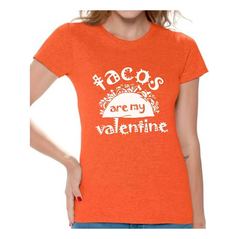 Awkward Styles Tacos Are My Valentine Shirt Funny Valentines Day T Shirt for Tacos Lover Valentin... | Walmart (US)