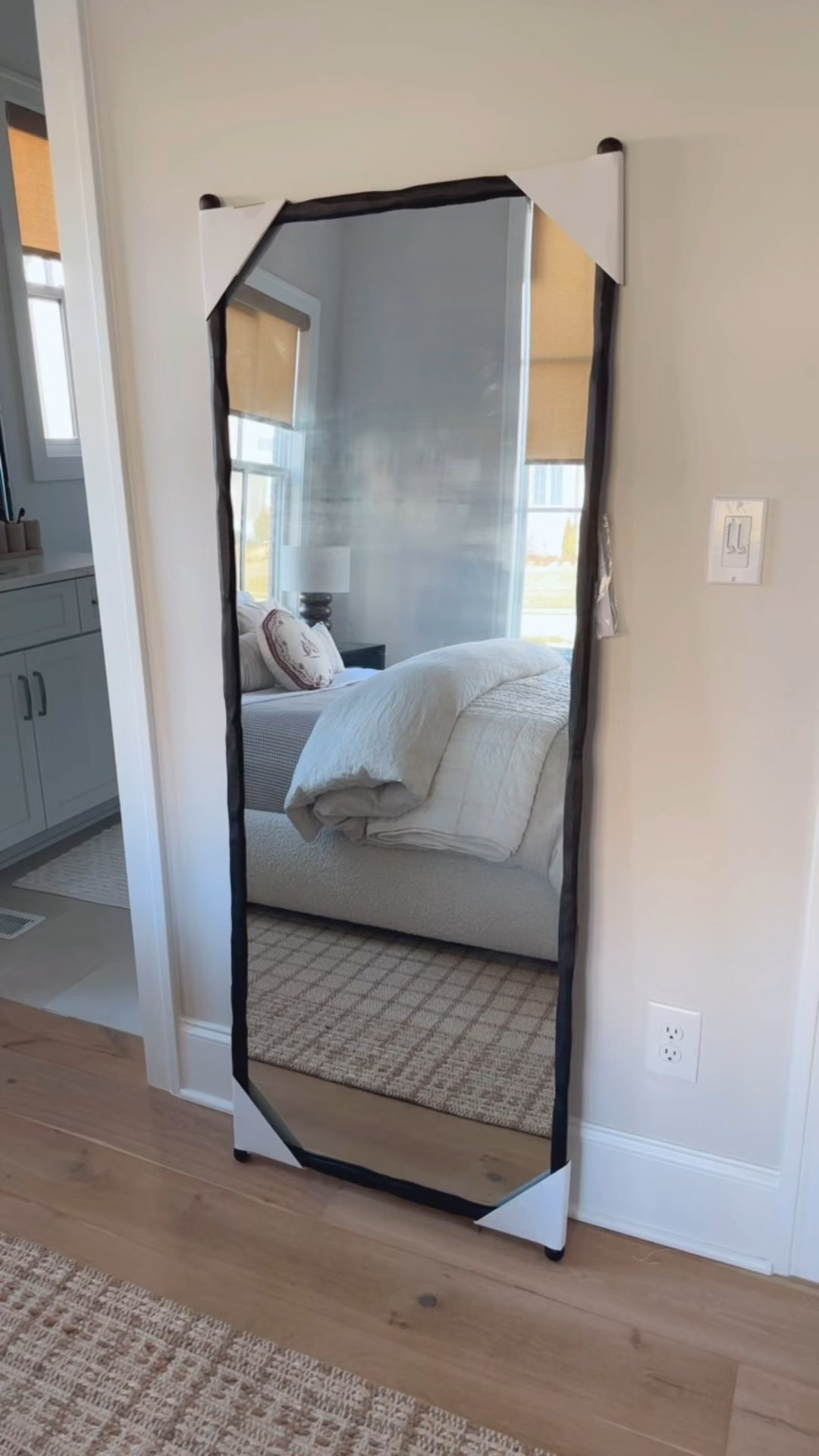 This is a great floor mirror! Sturdy and stylish 
@target


#LTKdayinmylife #LTKHome #LTKFindsUnder100